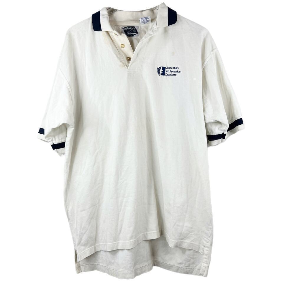 Vintage Austin Parks And Rec Dept Polo Mens Size‎ L